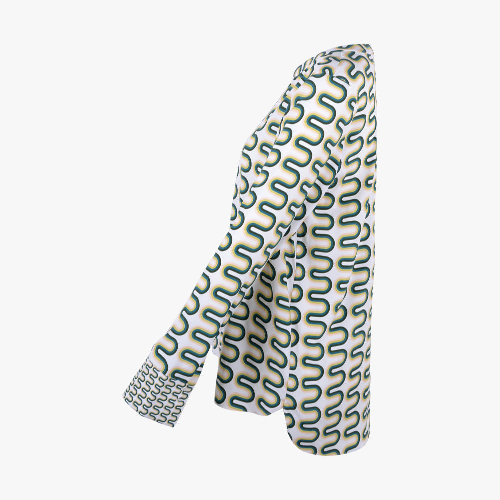 Seidenstretchbluse Print (multicolor, 32) | multicolor