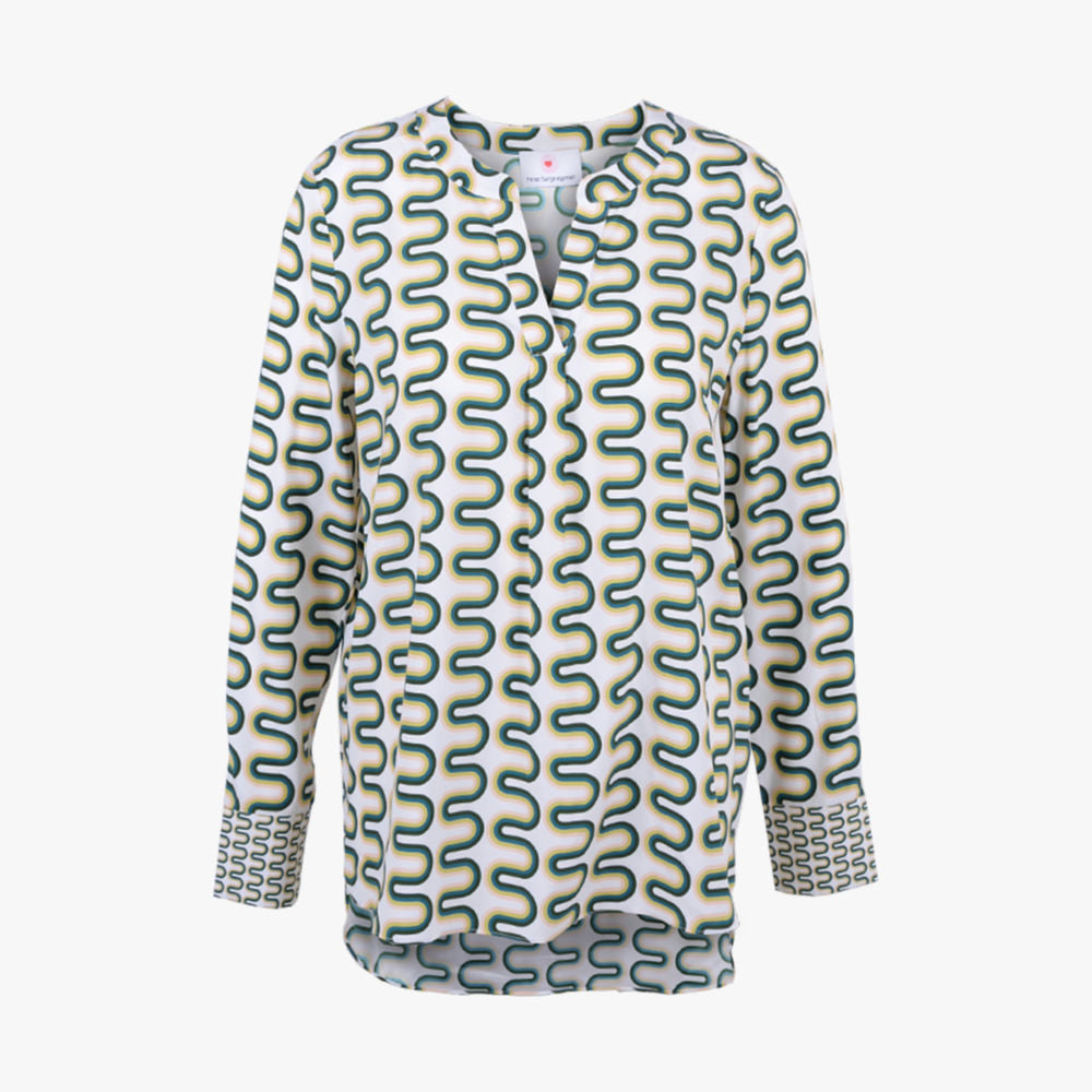 Seidenstretchbluse Print (multicolor, 32) | multicolor