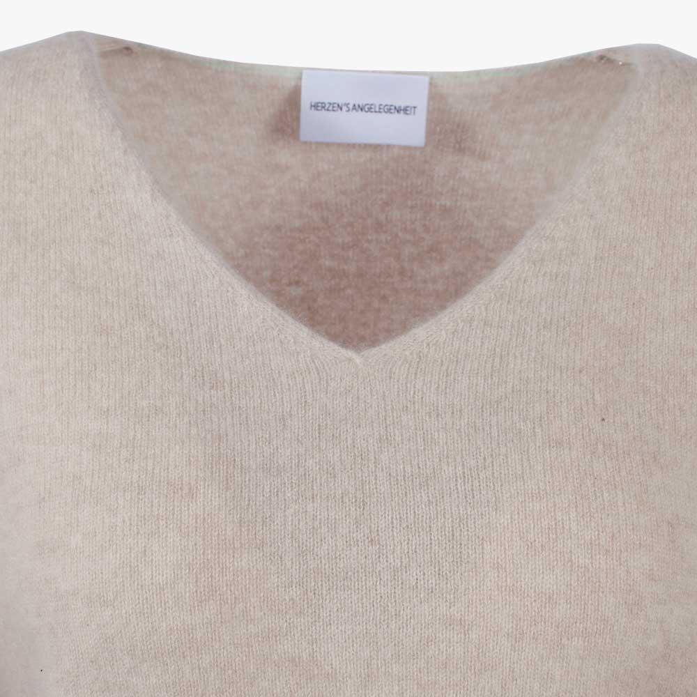 V-Pulli Cashmere | beige