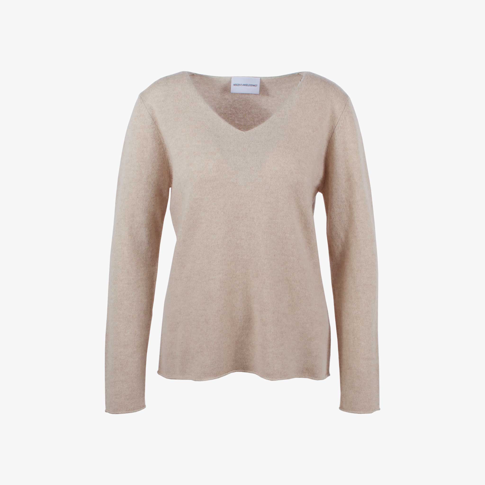 V-Pulli Cashmere | beige