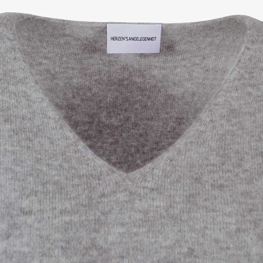 V-Pulli Cashmere | grau