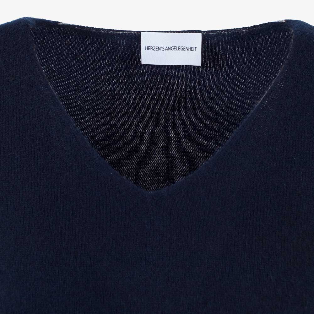 V-Pulli Cashmere | marine