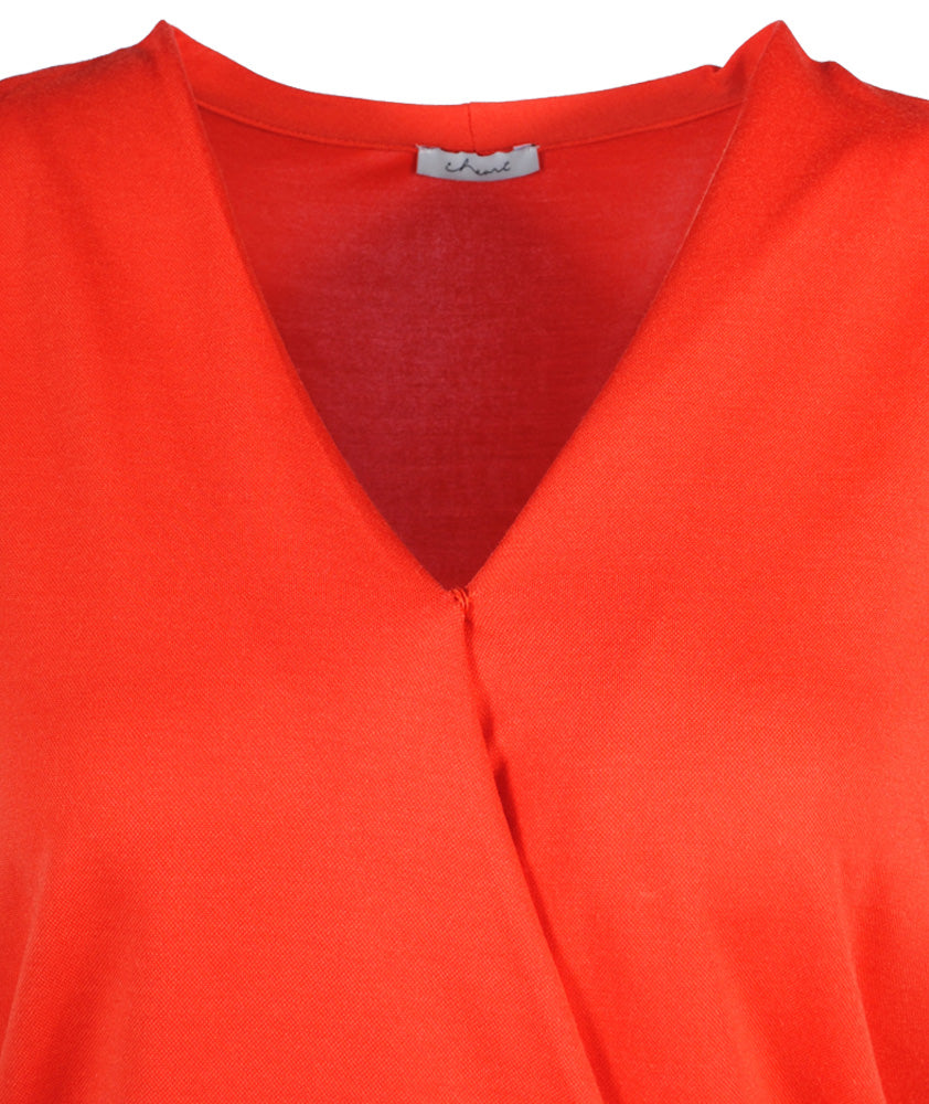 Kleid Wickeloptik Estelle | red