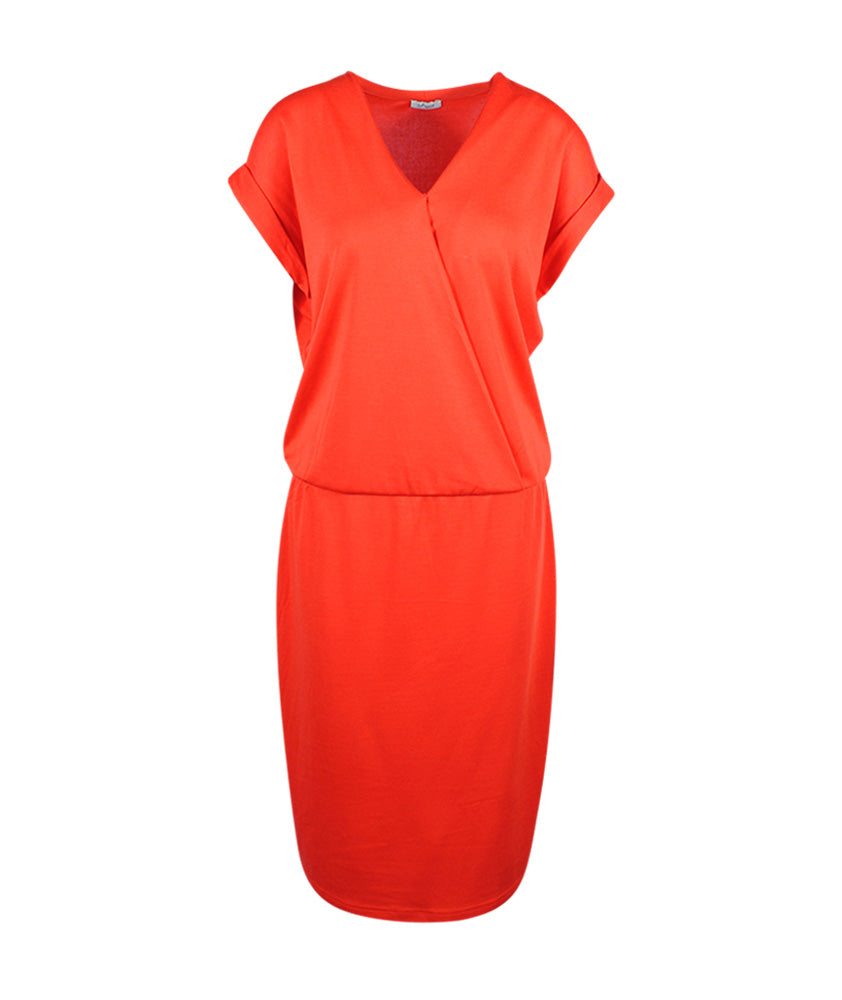 Kleid Wickeloptik Estelle | red