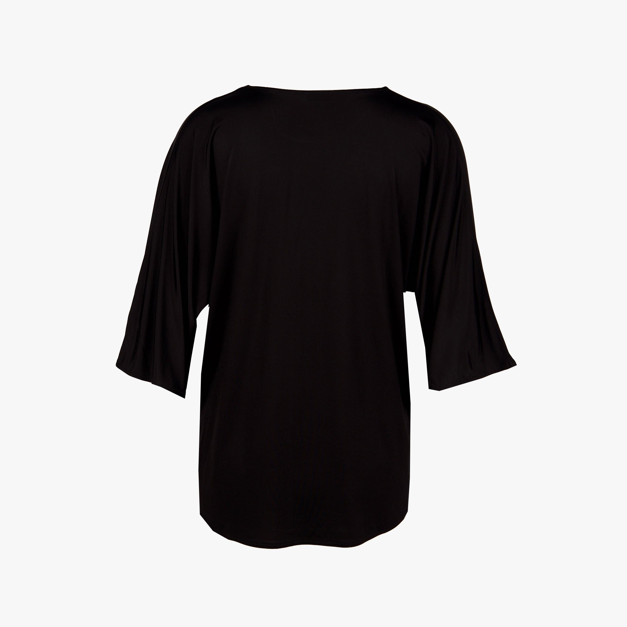 iheart Rundhals Blusenshirt uni | schwarz