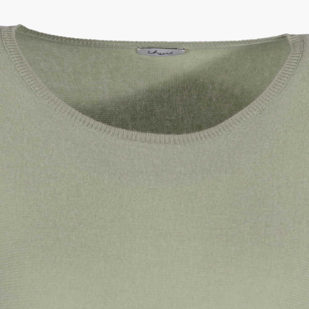 RH-Pulli Materialmix | hellgrün