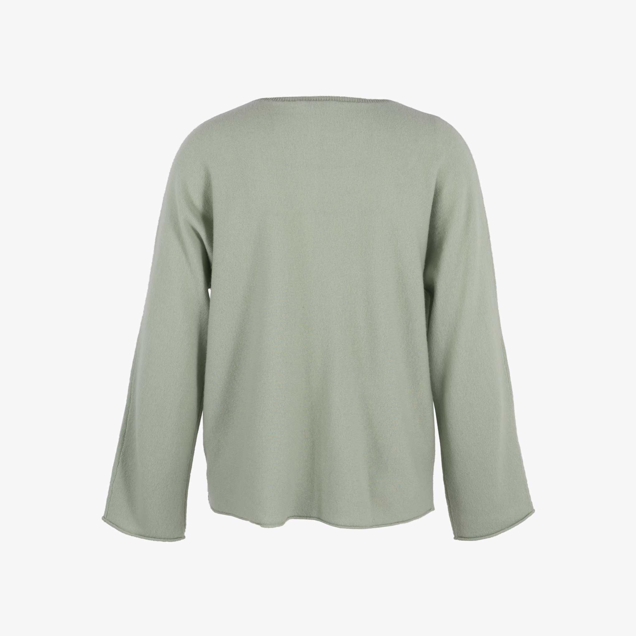 RH-Pulli Materialmix | hellgrün