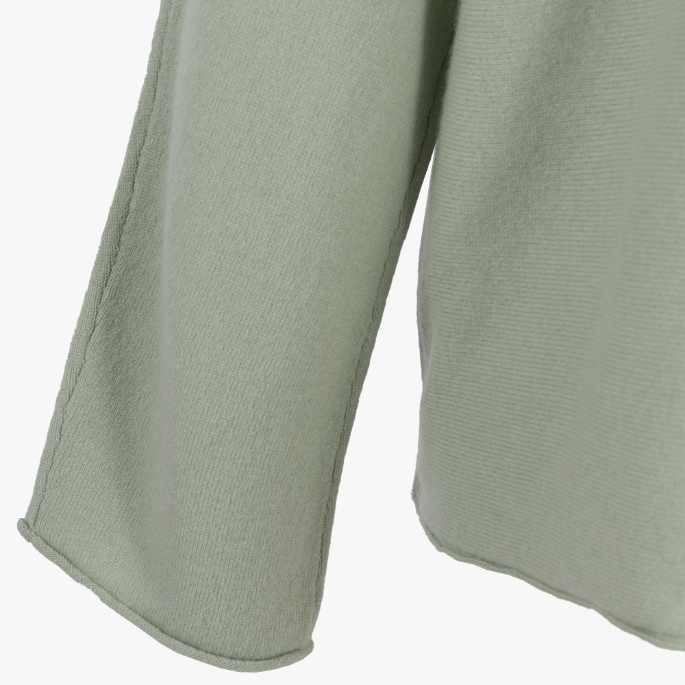 RH-Pulli Materialmix | hellgrün