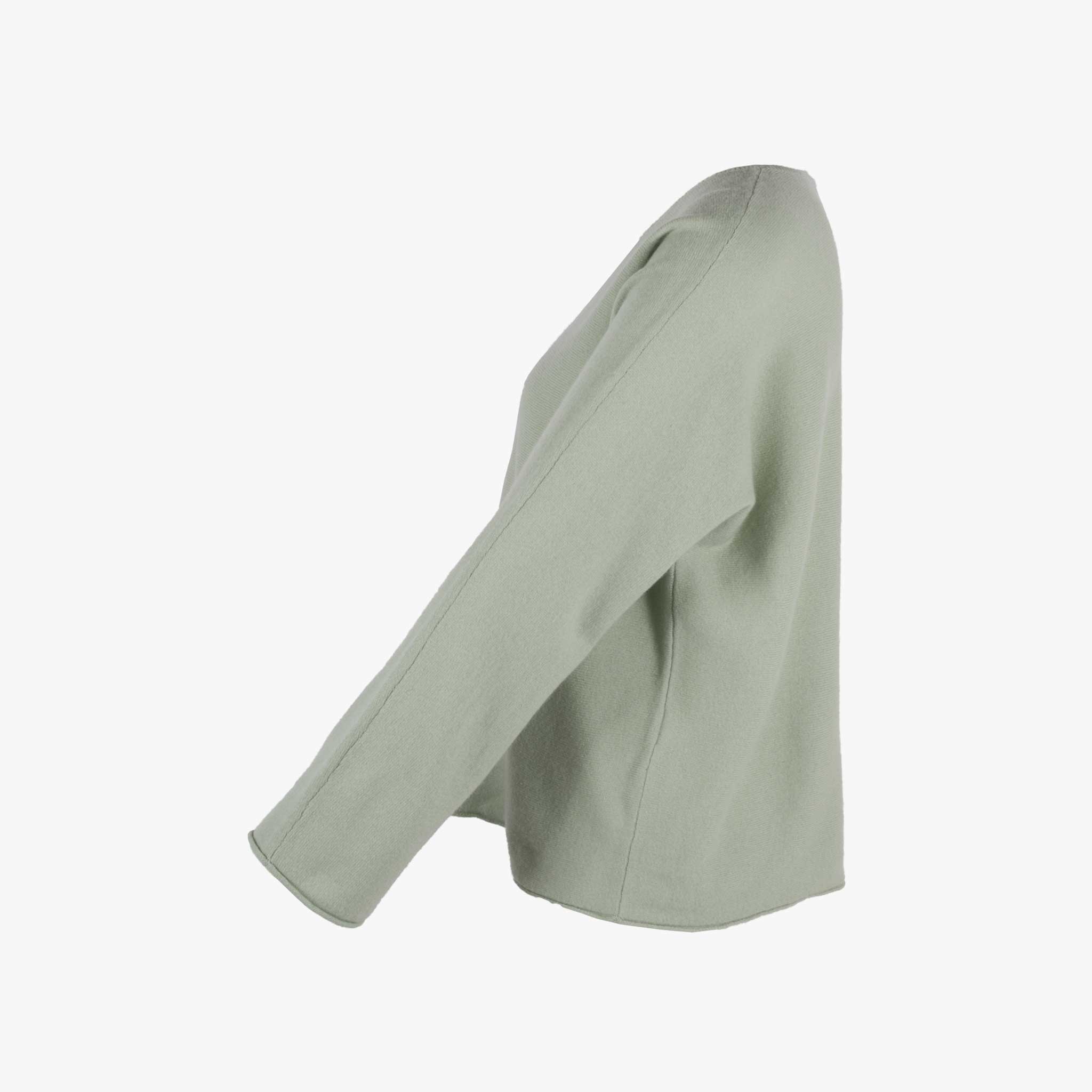 RH-Pulli Materialmix | hellgrün