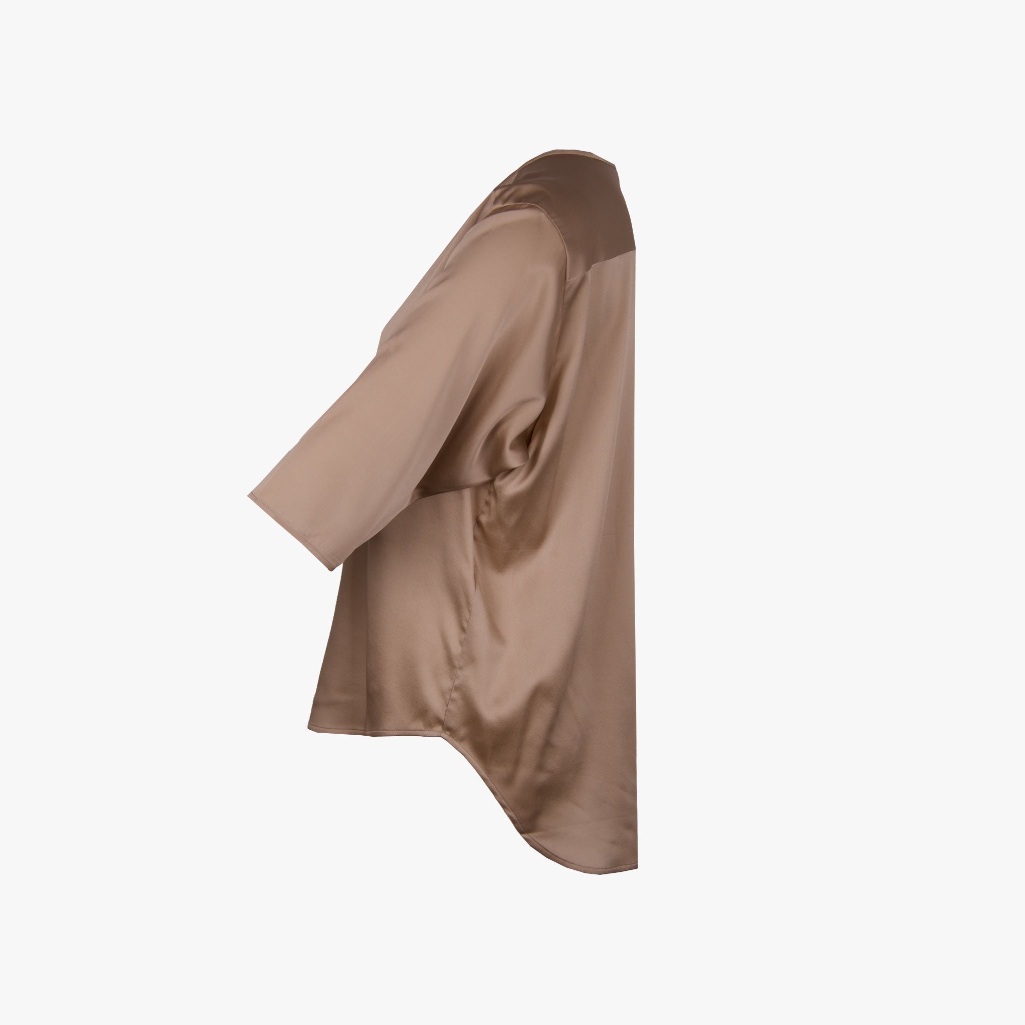 iheart Seidensatin Bluse | beige