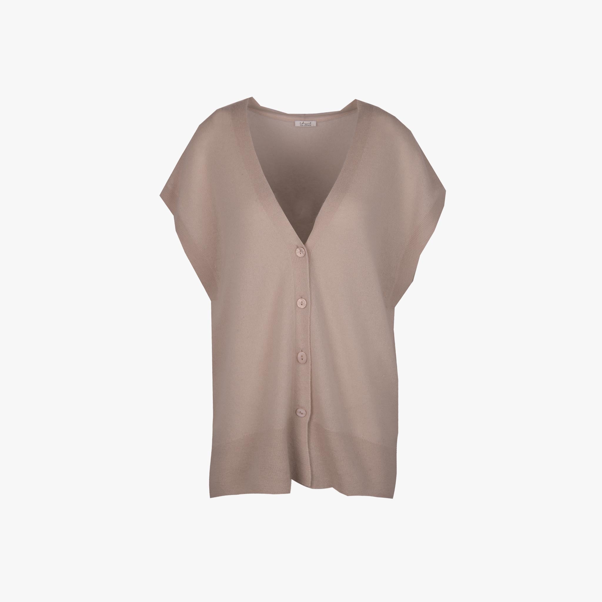 iheart Strickweste Cashmere | sand