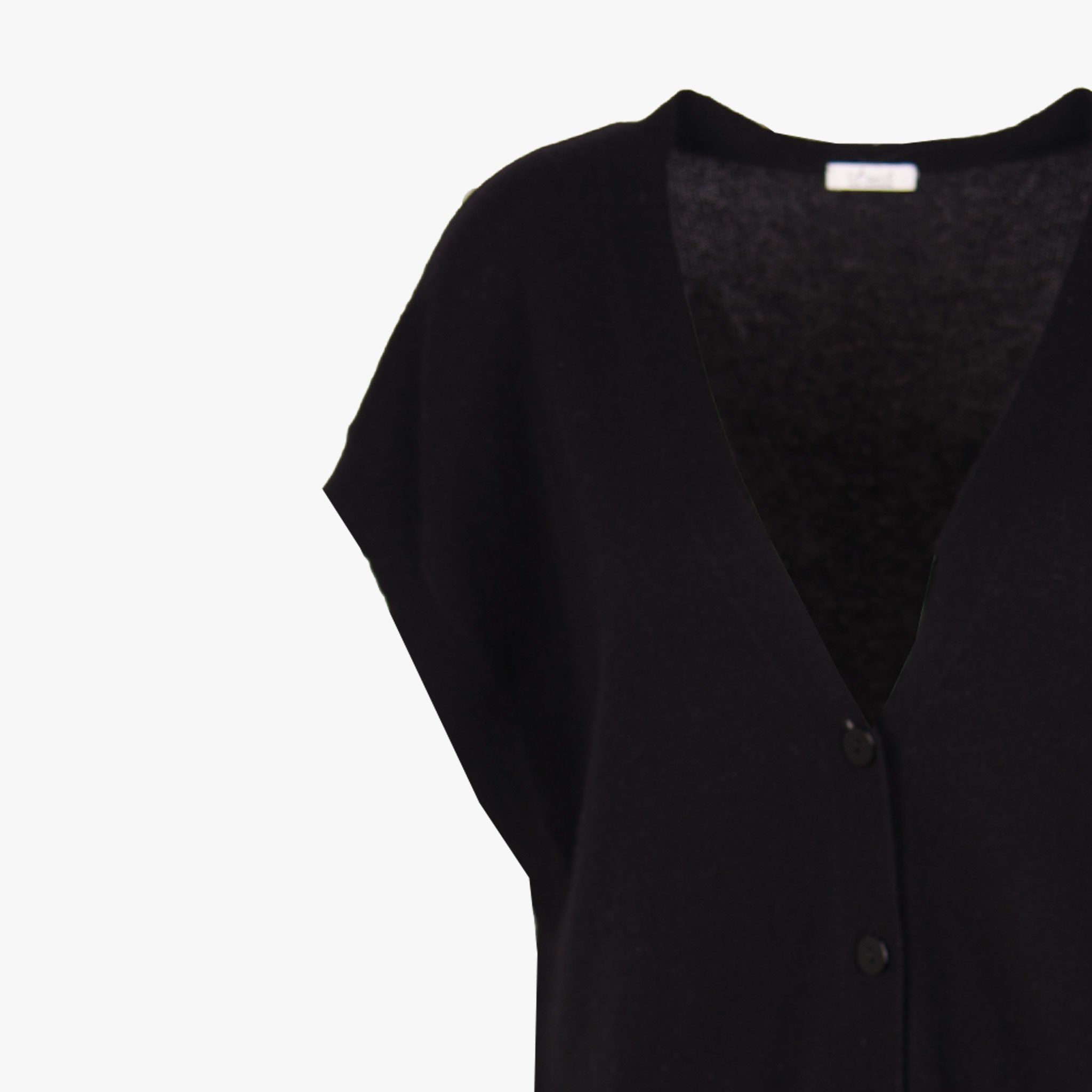 iheart Strickweste Cashmere | schwarz