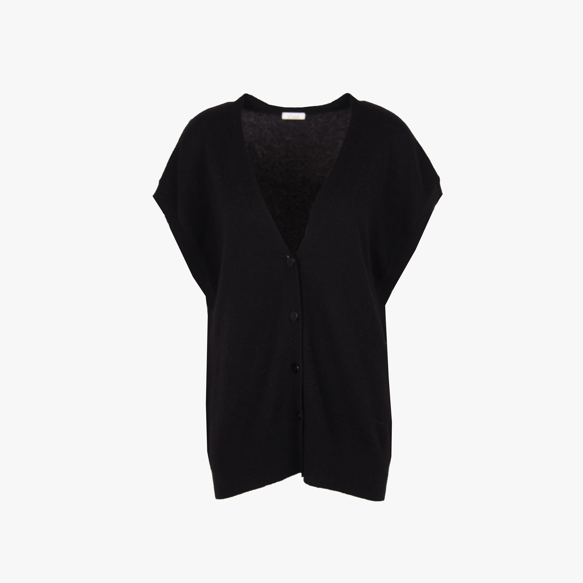 iheart Strickweste Cashmere | schwarz