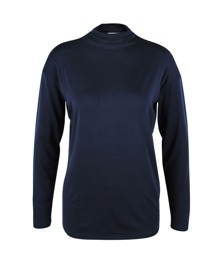 Turtle Neck Shirt | navy