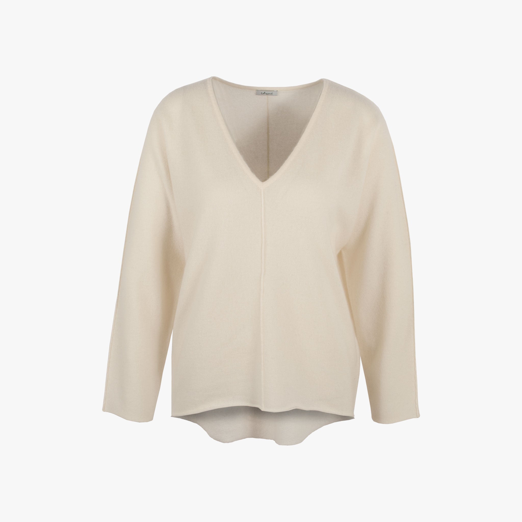 V-Pulli Mittelnaht | offwhite