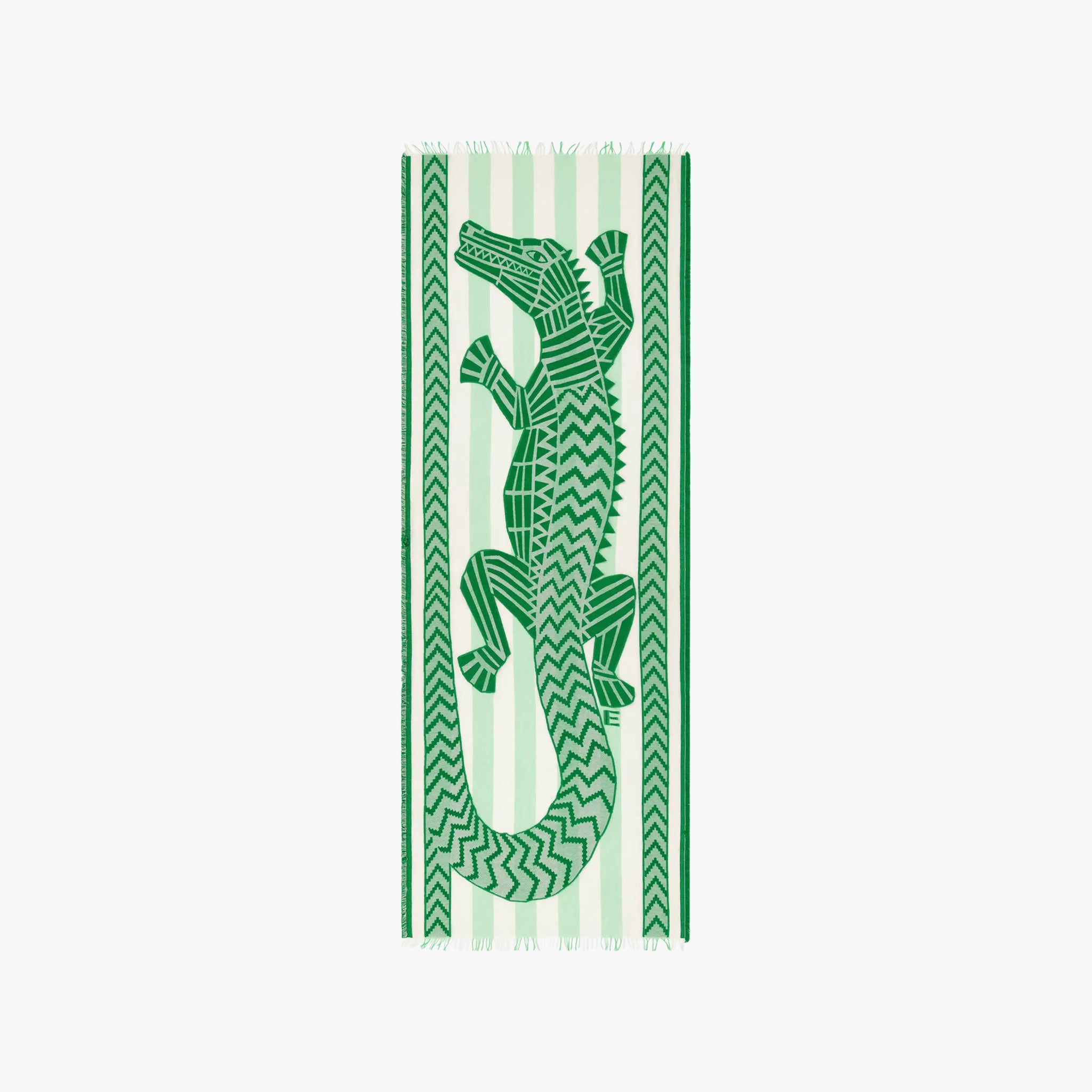 3D-Schal Krokodilprint | minze