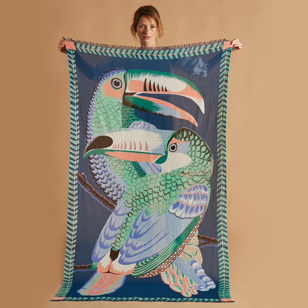 Inouitoosh Schal Toucan | petrol