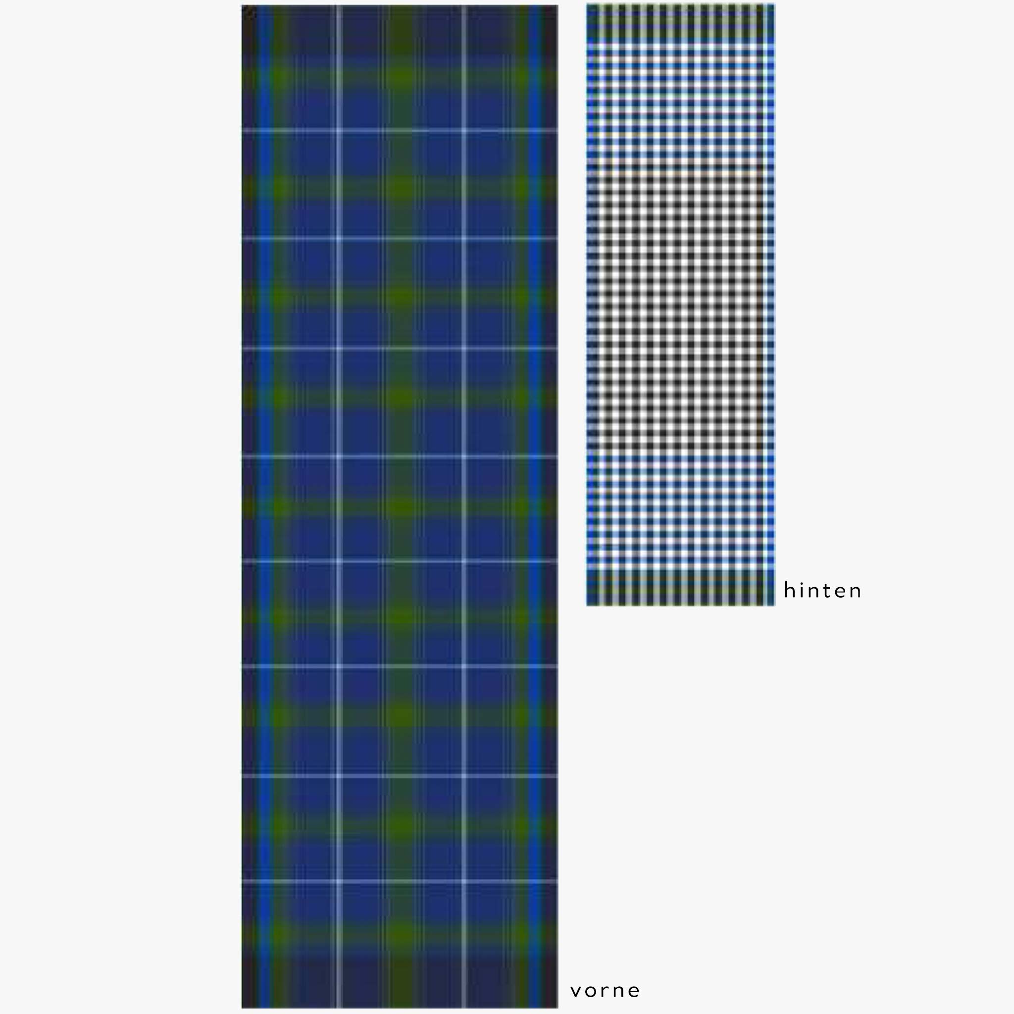 Inouitoosh Wollschal Quadratprint | grün