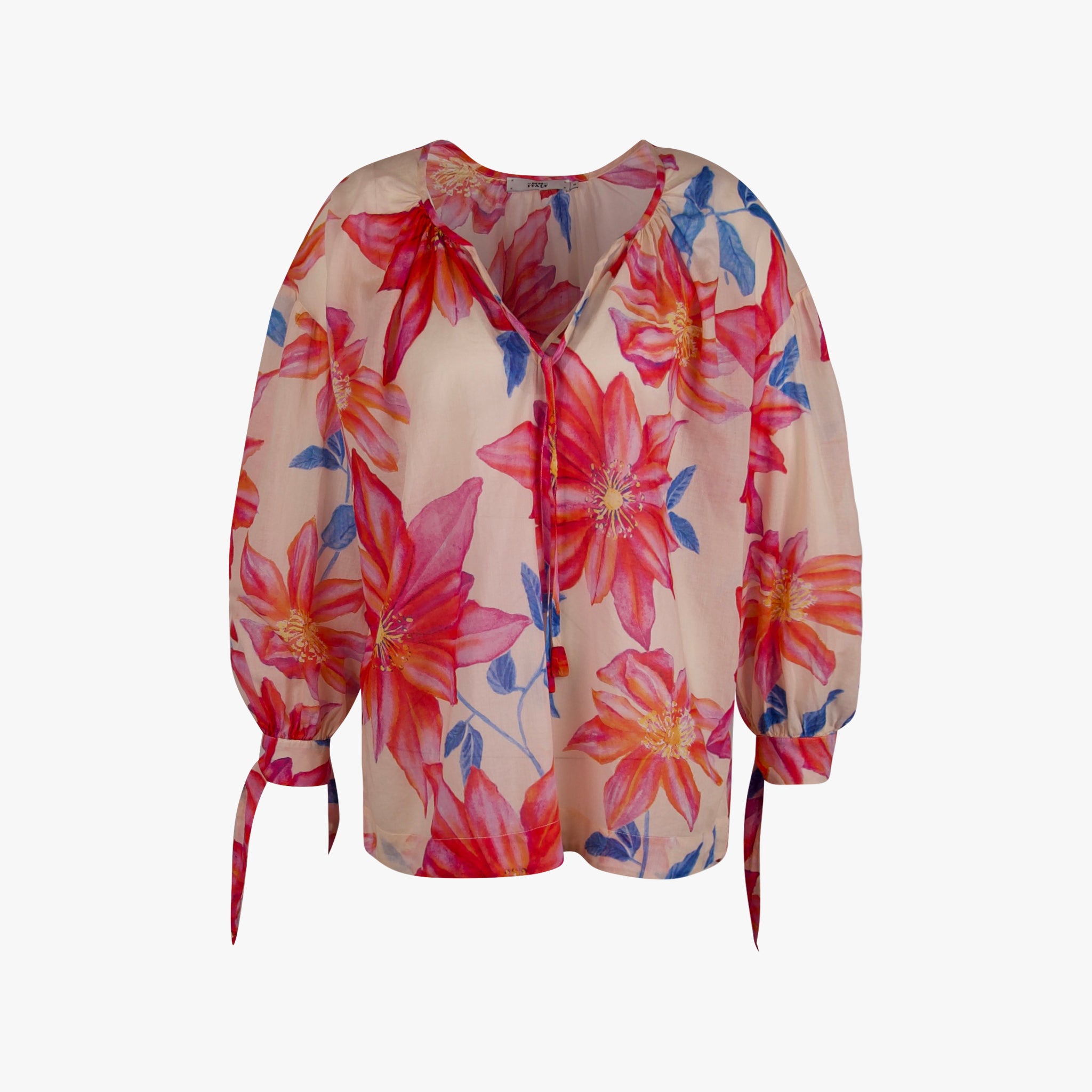 Italy Bluse Blumenprint | pink