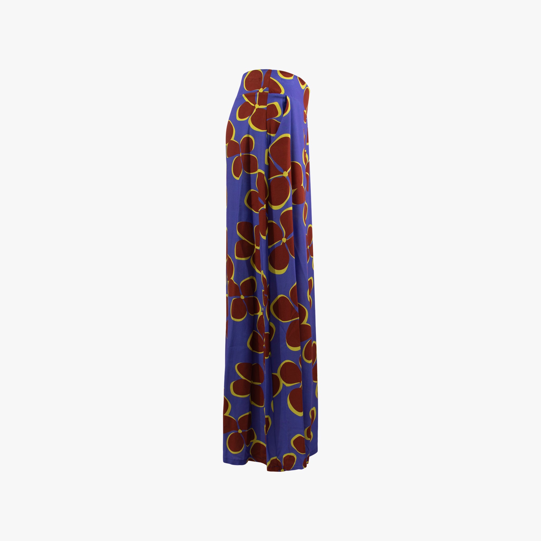 Hose weit Flowerprint | violett