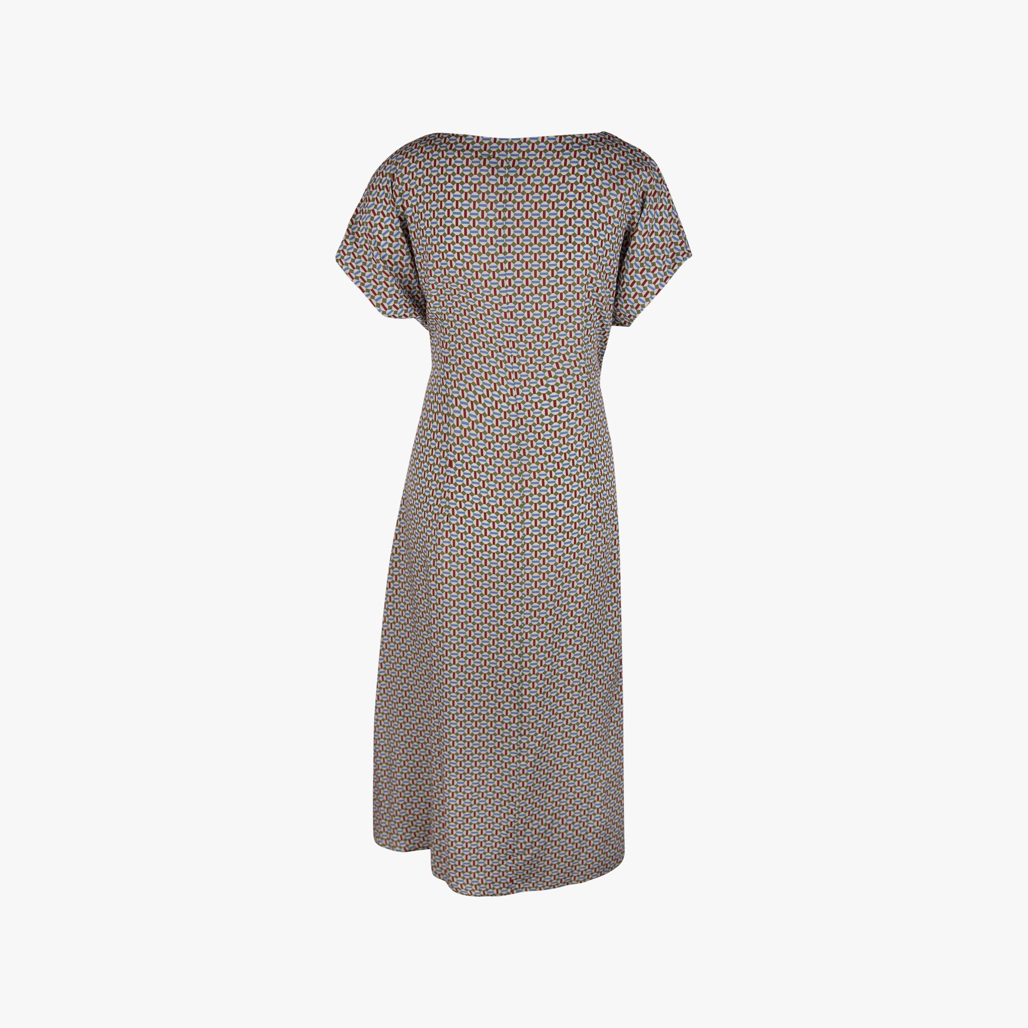 justmine Kleid Grafikprint | grün