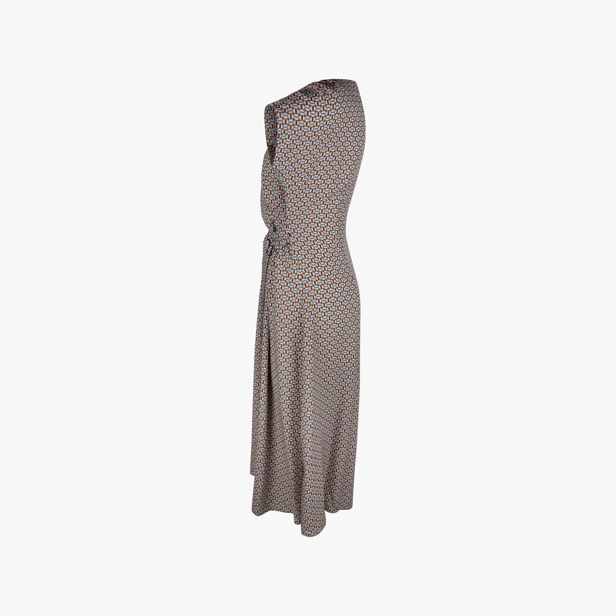 justmine Kleid Grafikprint | grün