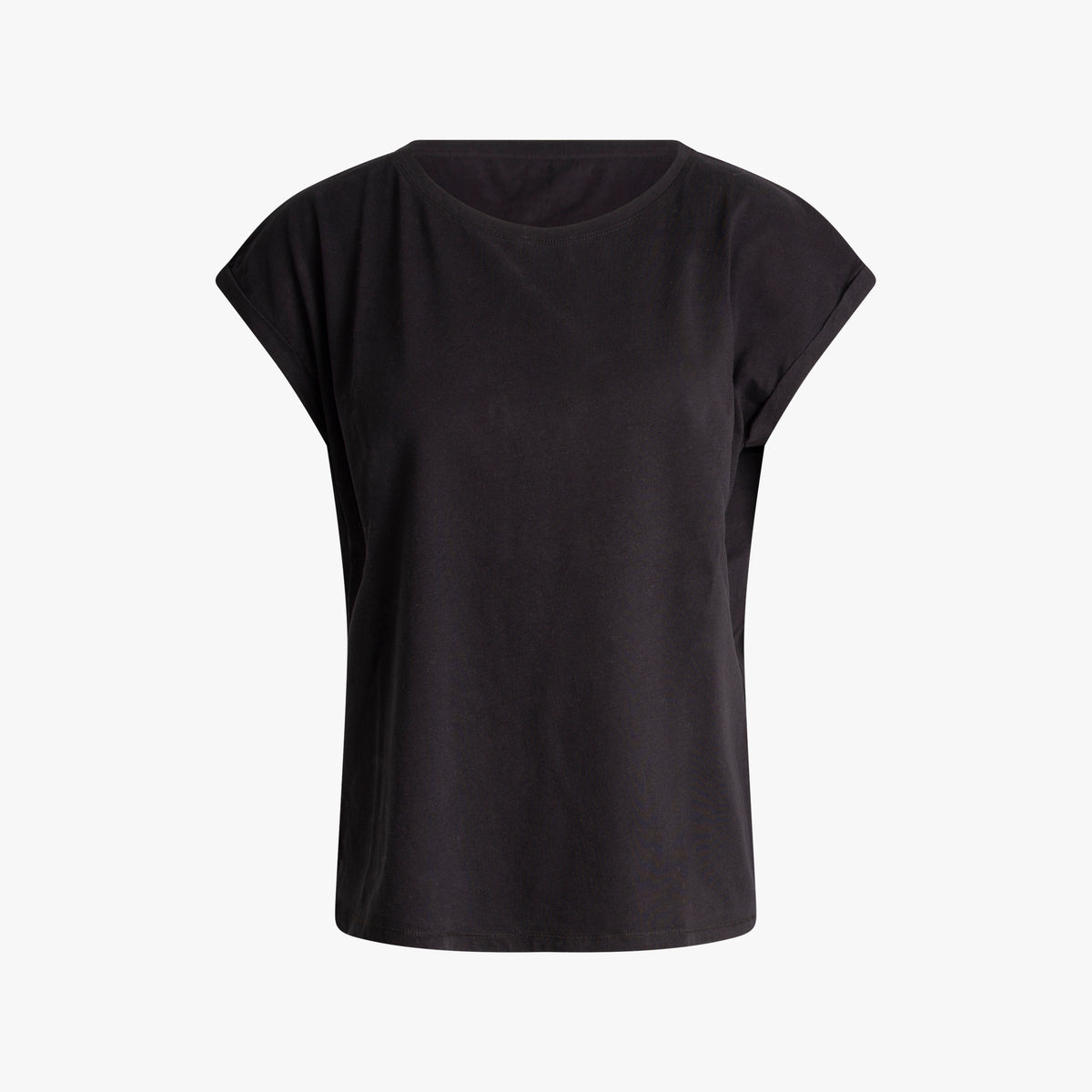 1/2 Boxyshirt Cotton | schwarz