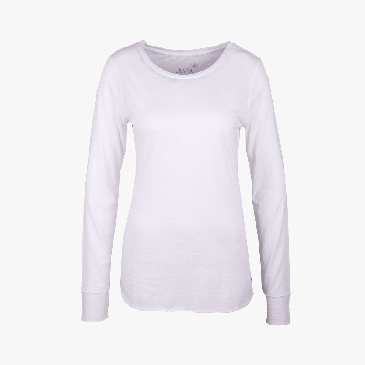 Juvia Langarm Shirt | weiß