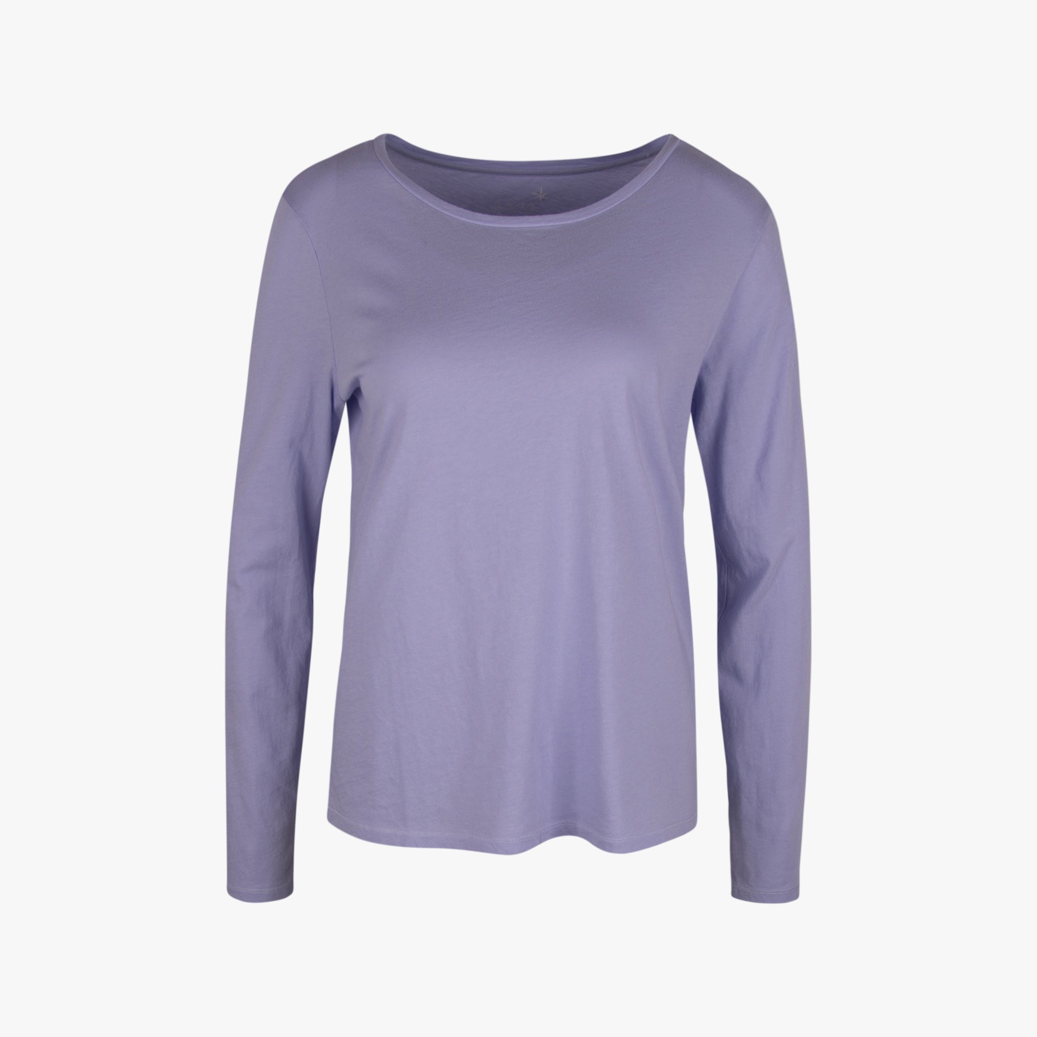 Juvia Rundhals Shirt uni | flieder