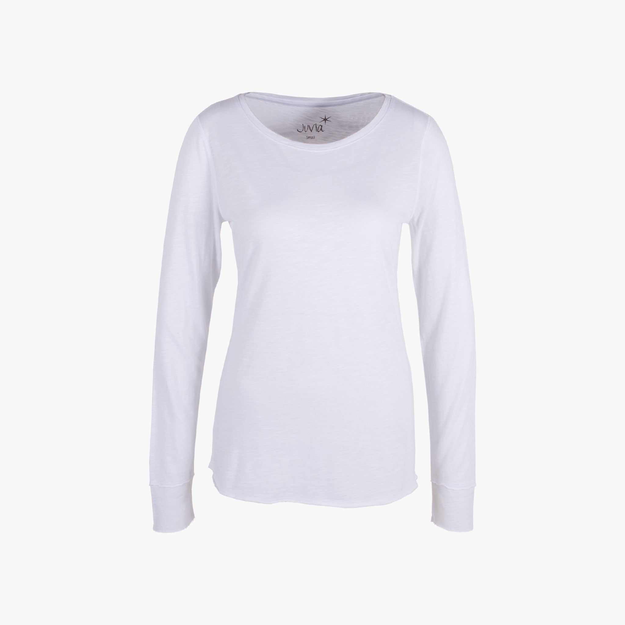 Juvia Rundhals Shirt | weiß