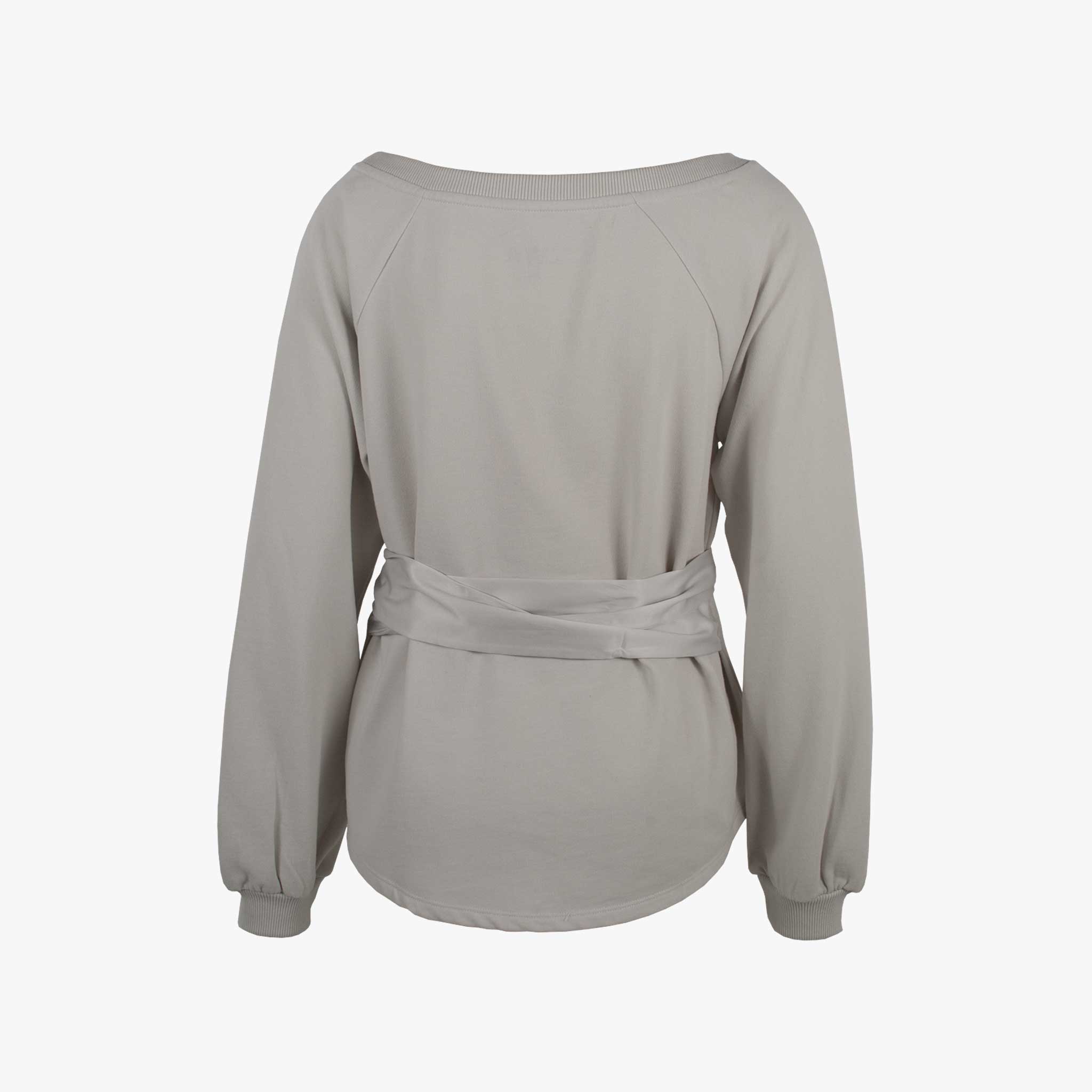 Sweater Bindegürtel (hellgrau, XXS) | hellgrau
