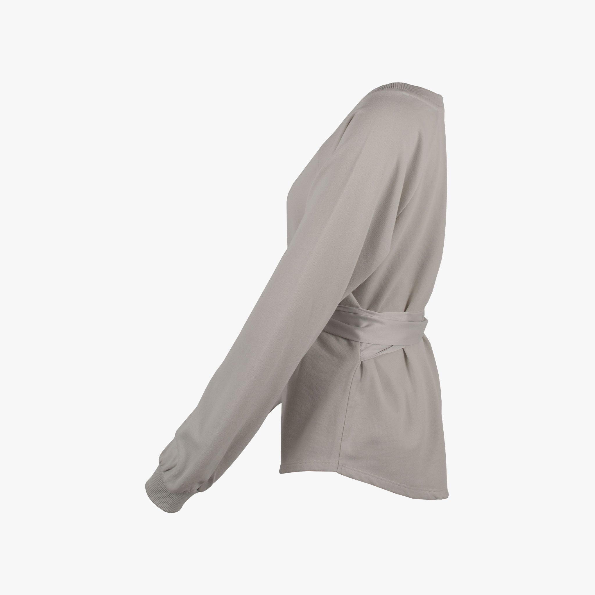 Sweater Bindegürtel (hellgrau, XXS) | hellgrau