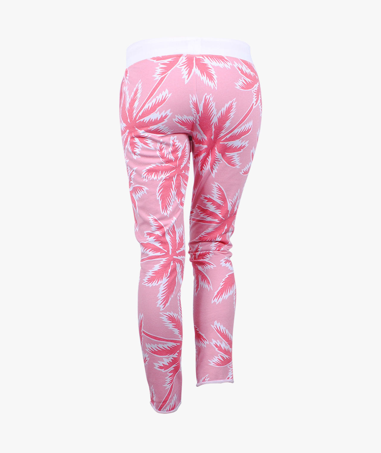 Sweathose Palmenprint | rosa
