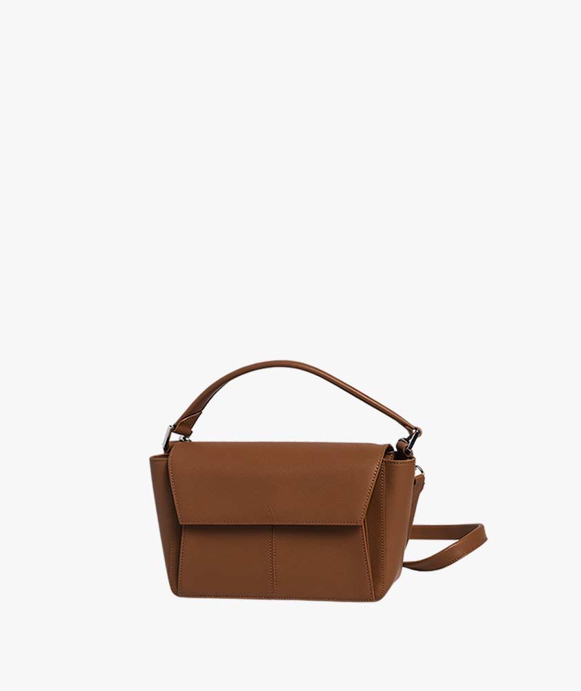 Handtasche Plain | cognac