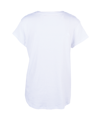 1/2 V-Shirt uni | weiß