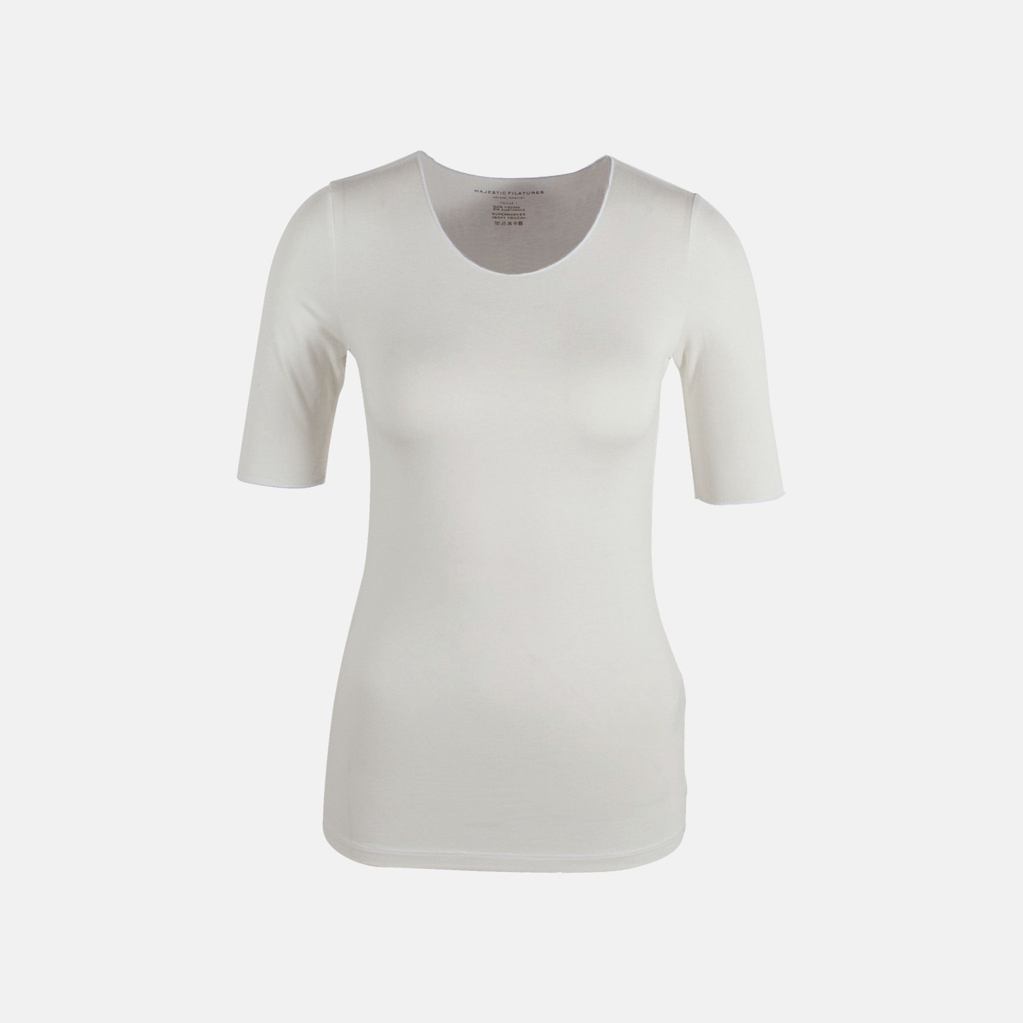 Rundhals Shirt | weiß