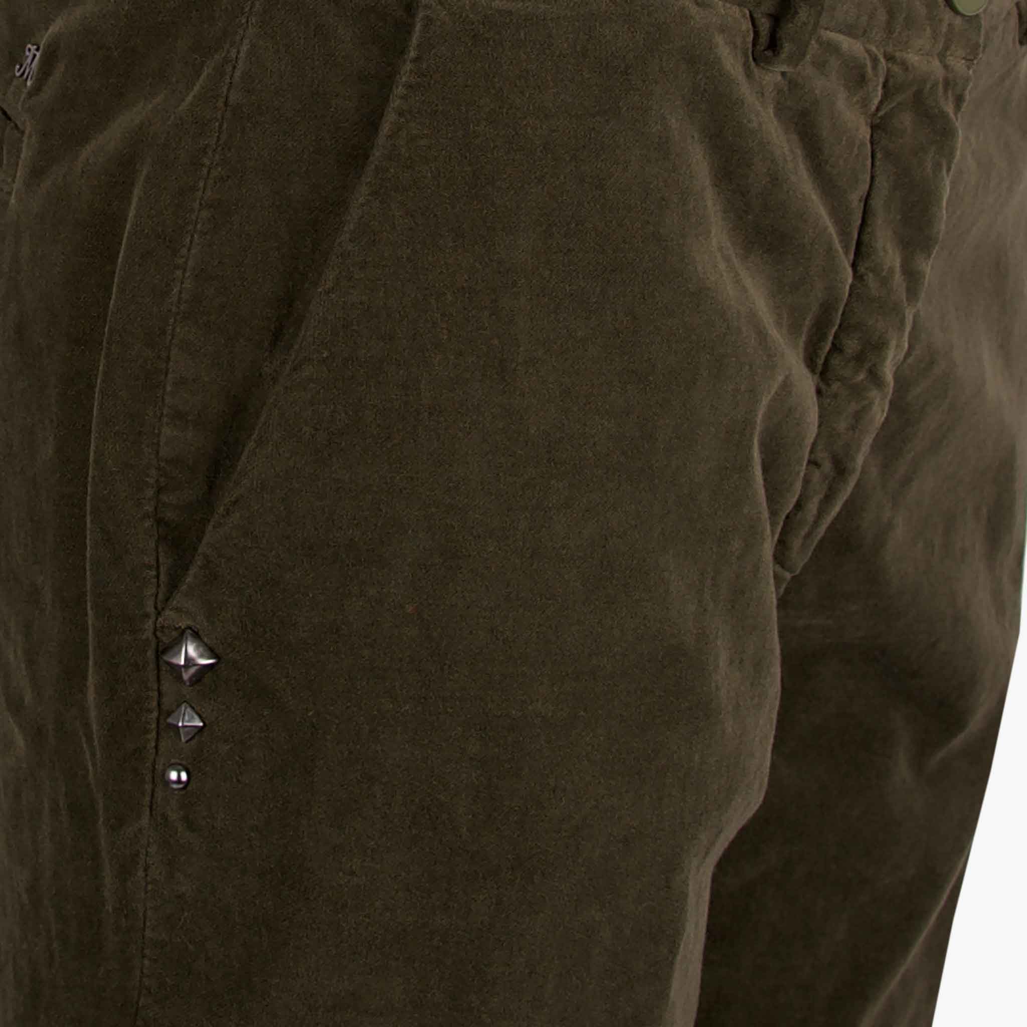 Masons Chino Samt | oliv