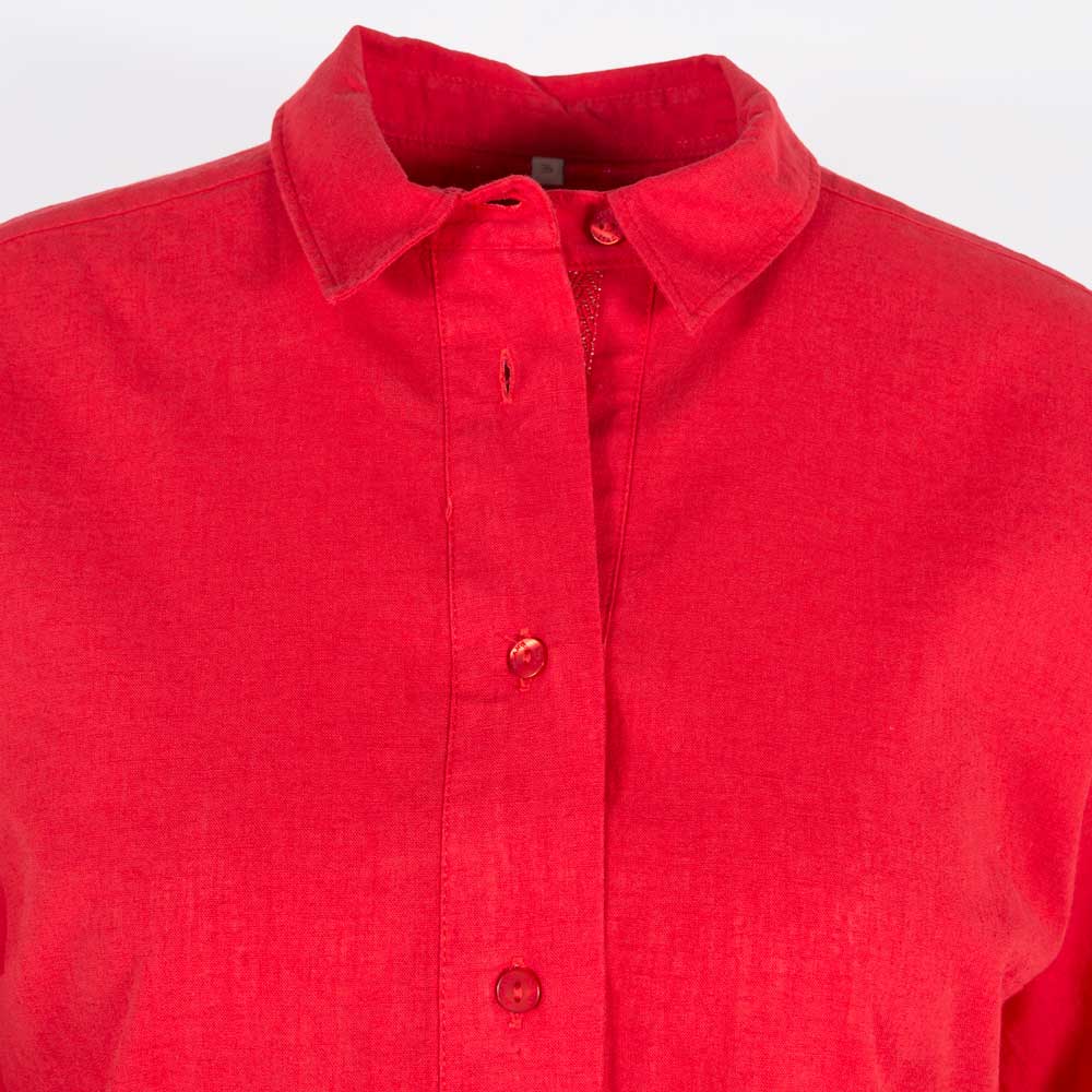 Milano Italy Kleid Leinen | rot