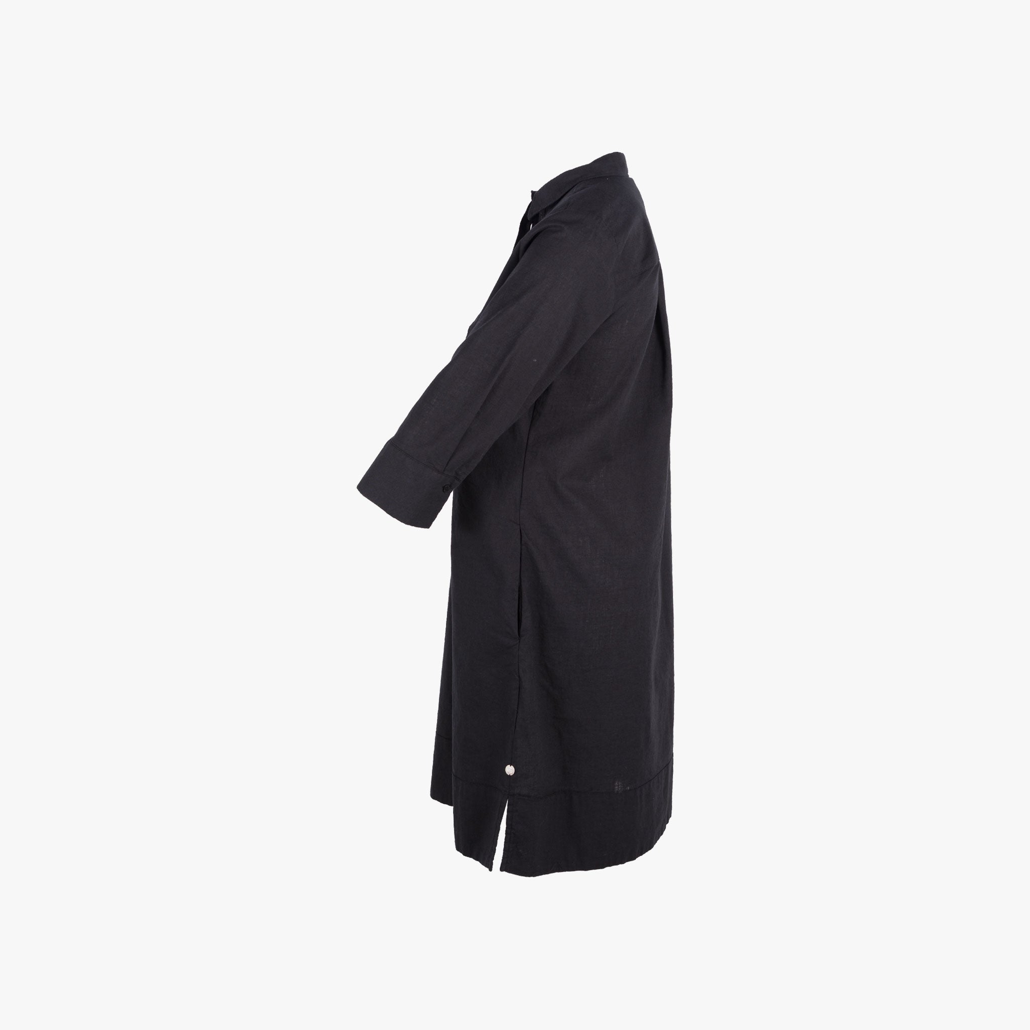 Milano Italy Kleid Leinen | schwarz