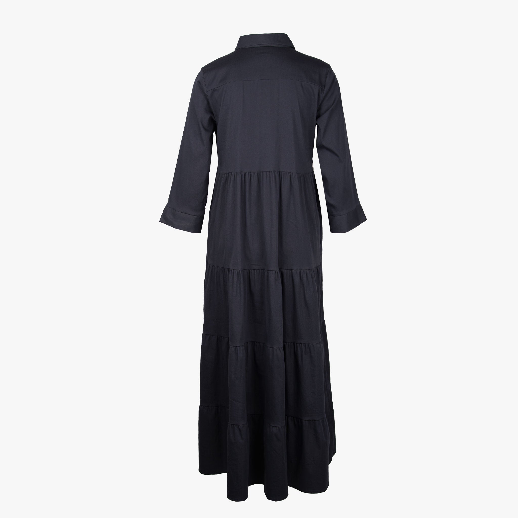 Milano Stufenkleid lang | navy