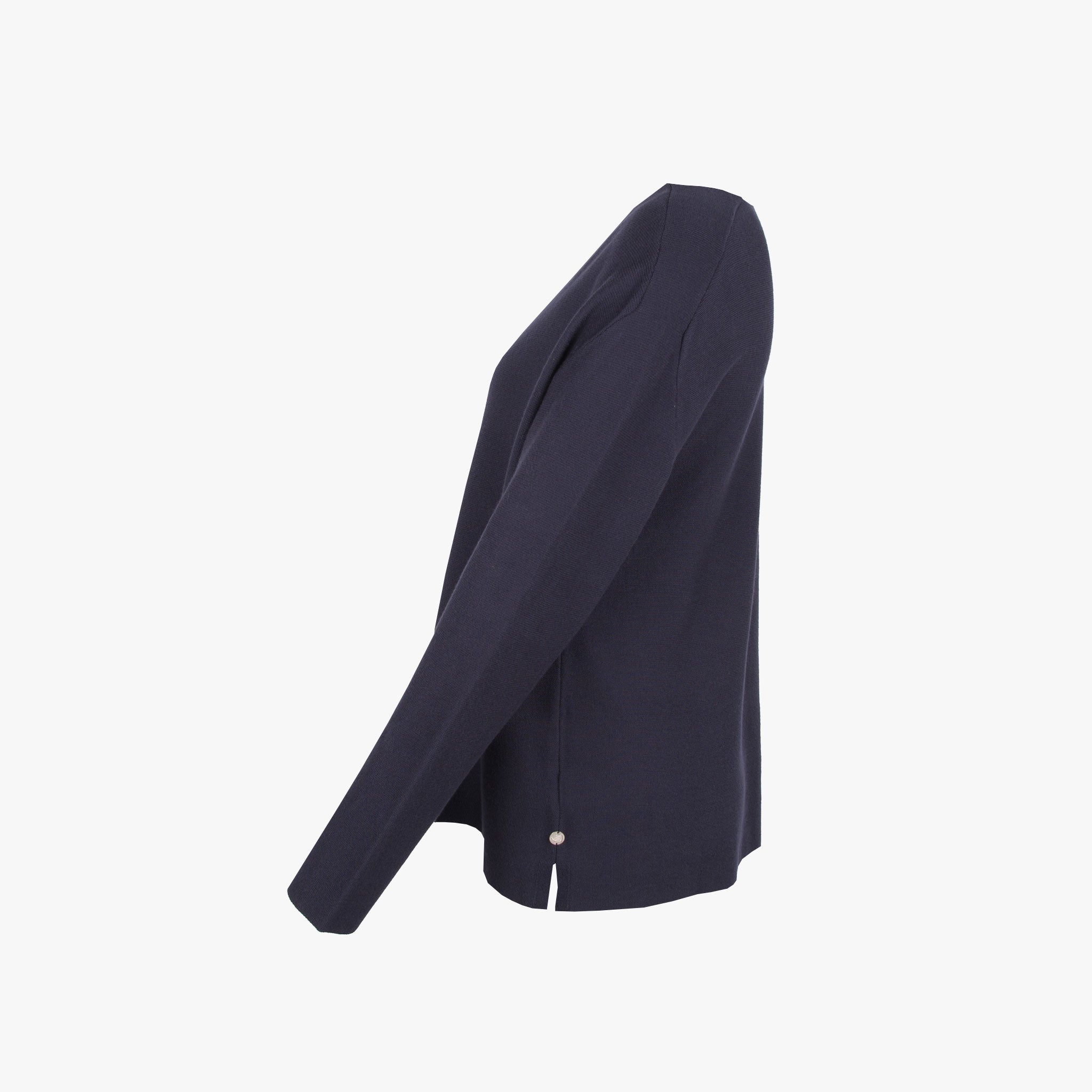 Milano V-Pulli Viskose | dunkelblau