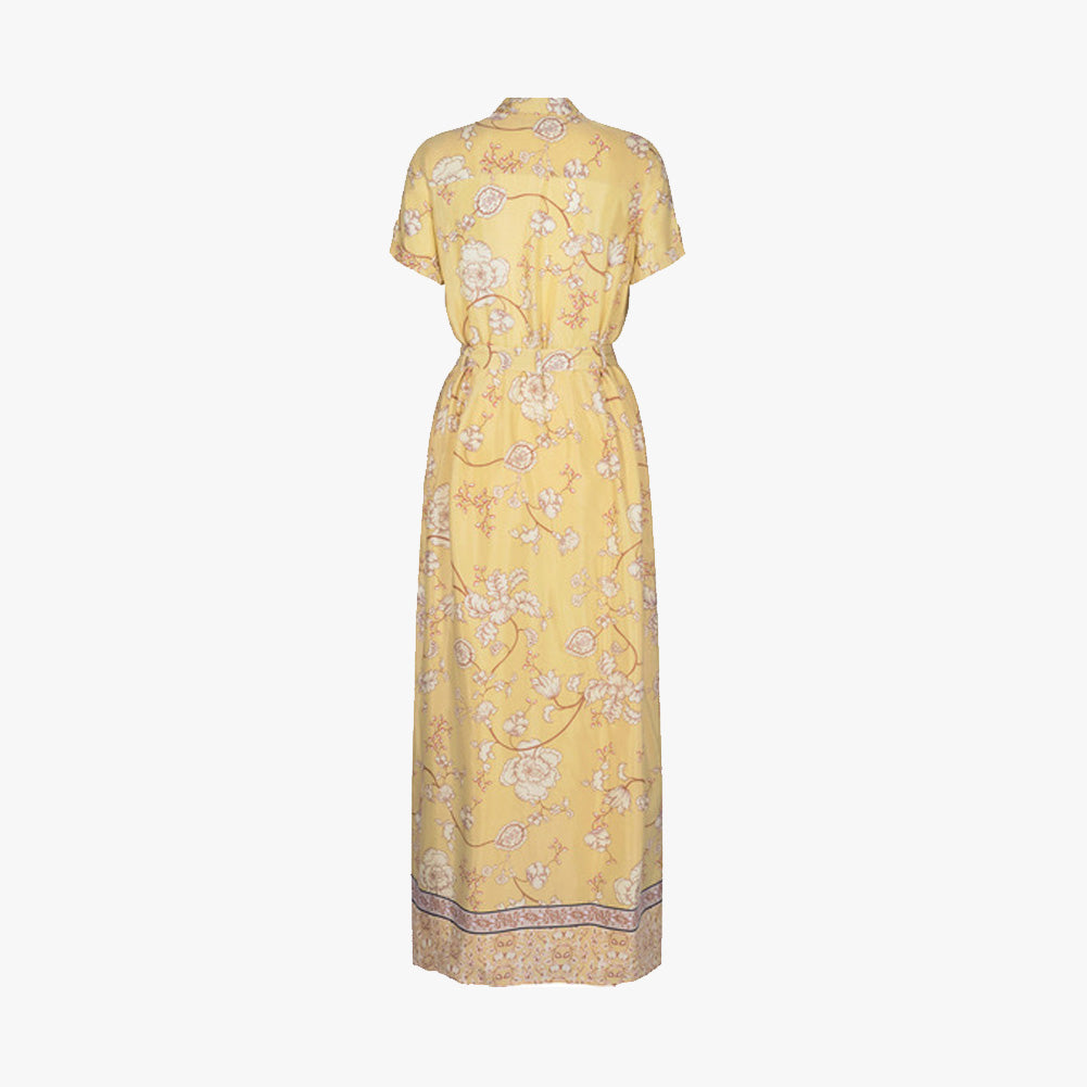 Maxikleid Print (gelb, XXS) | gelb