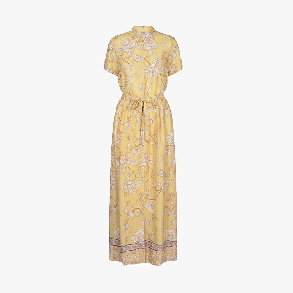 Maxikleid Print (gelb, XXS) | gelb