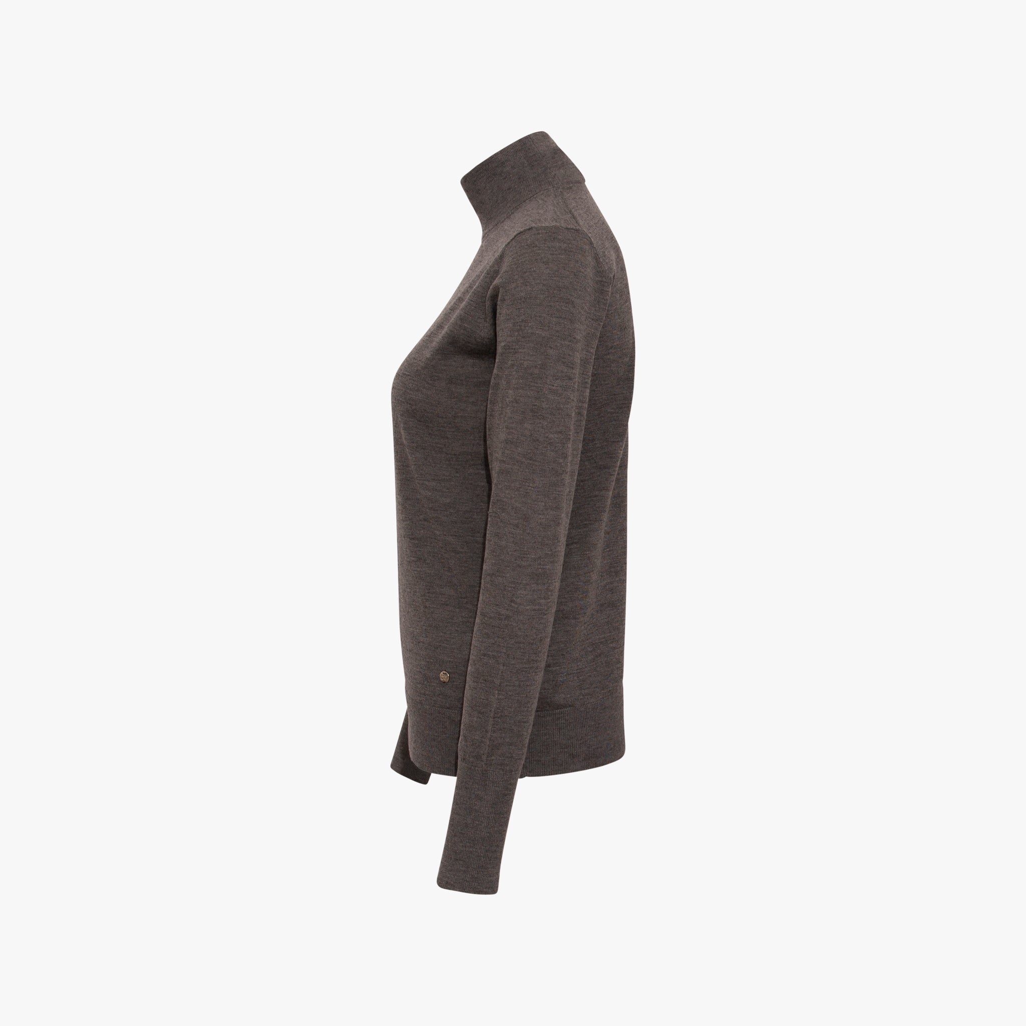 Rollkragen Pullover | graumelange