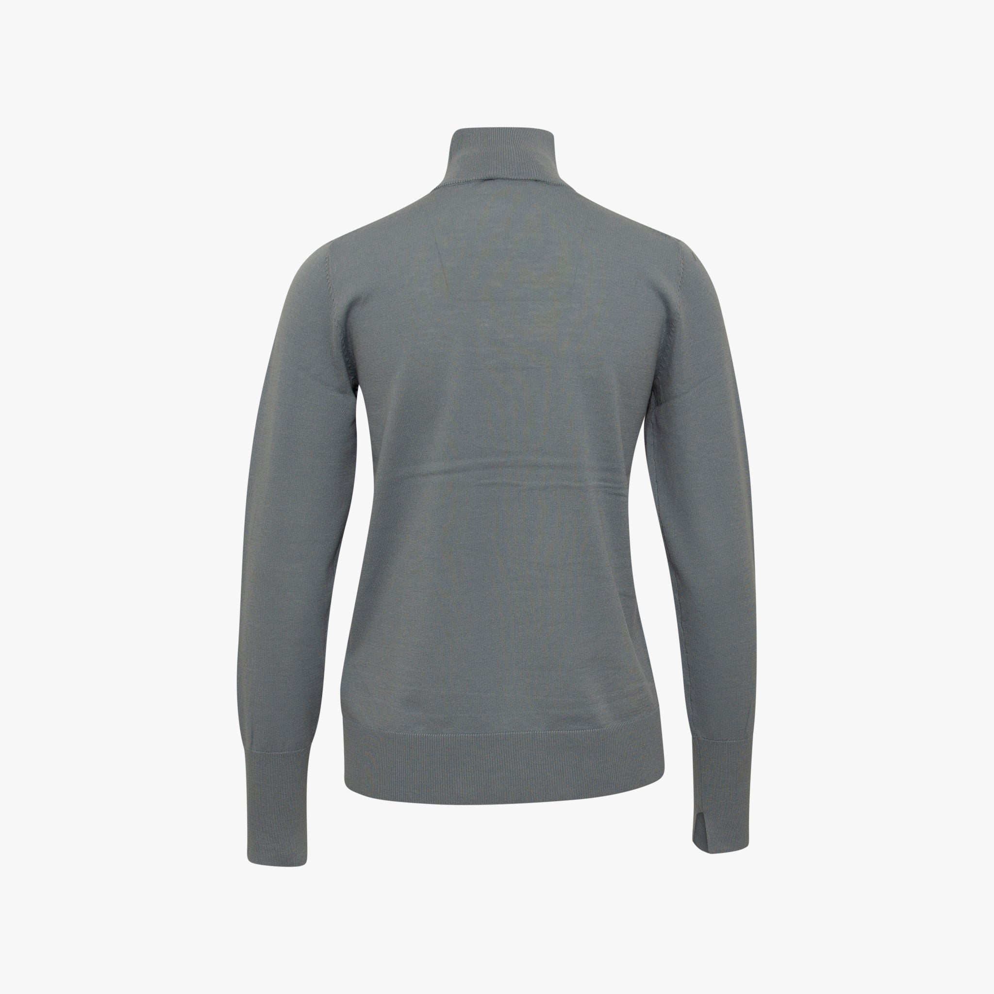 Rollkragen Pullover | graugrün