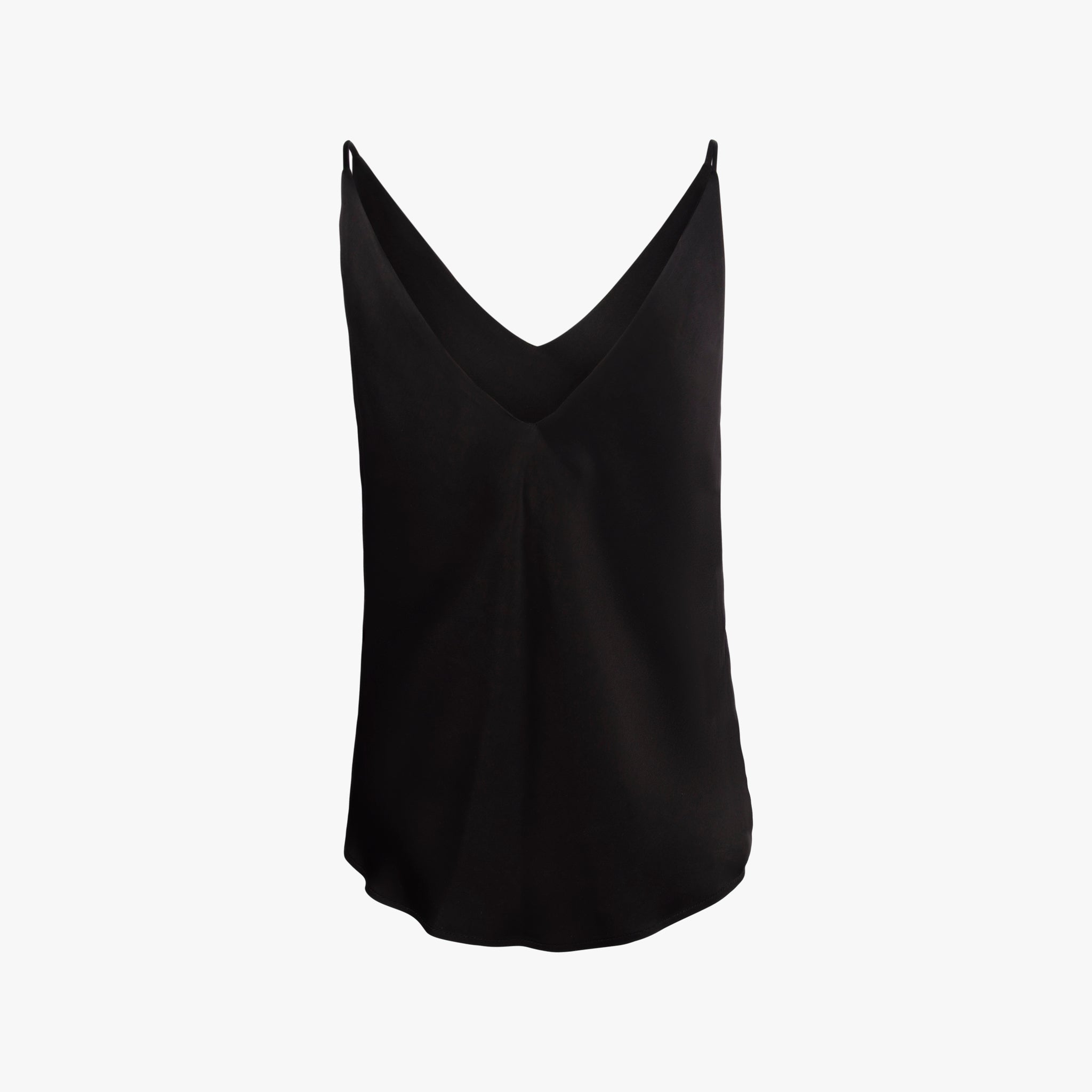 Top Viskose uni | schwarz