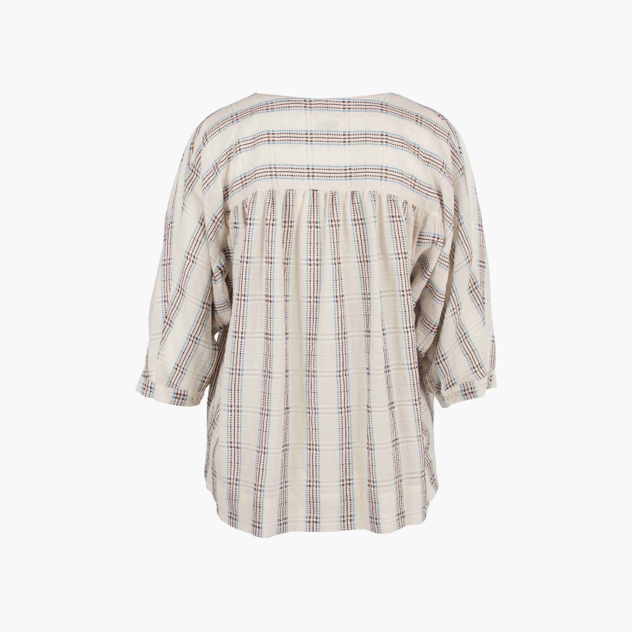 Otto´Dame, Bluse Broderieoptik, Rückenansicht | blau