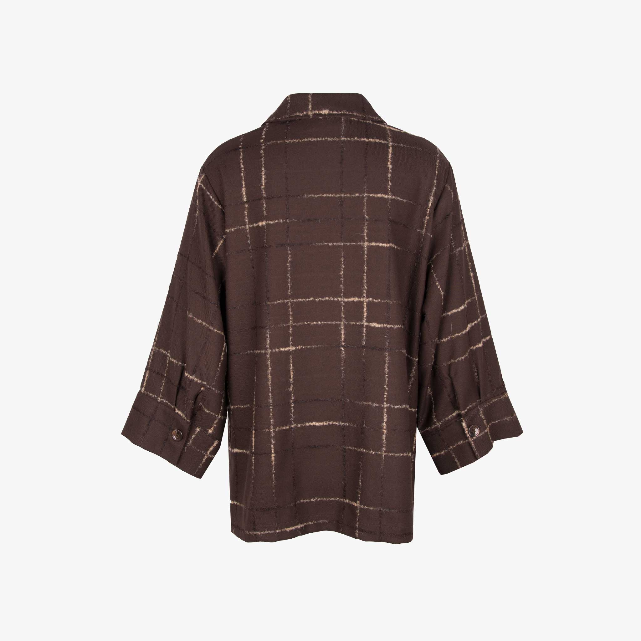 ottod'ame Bluse Glitteroptik | braun