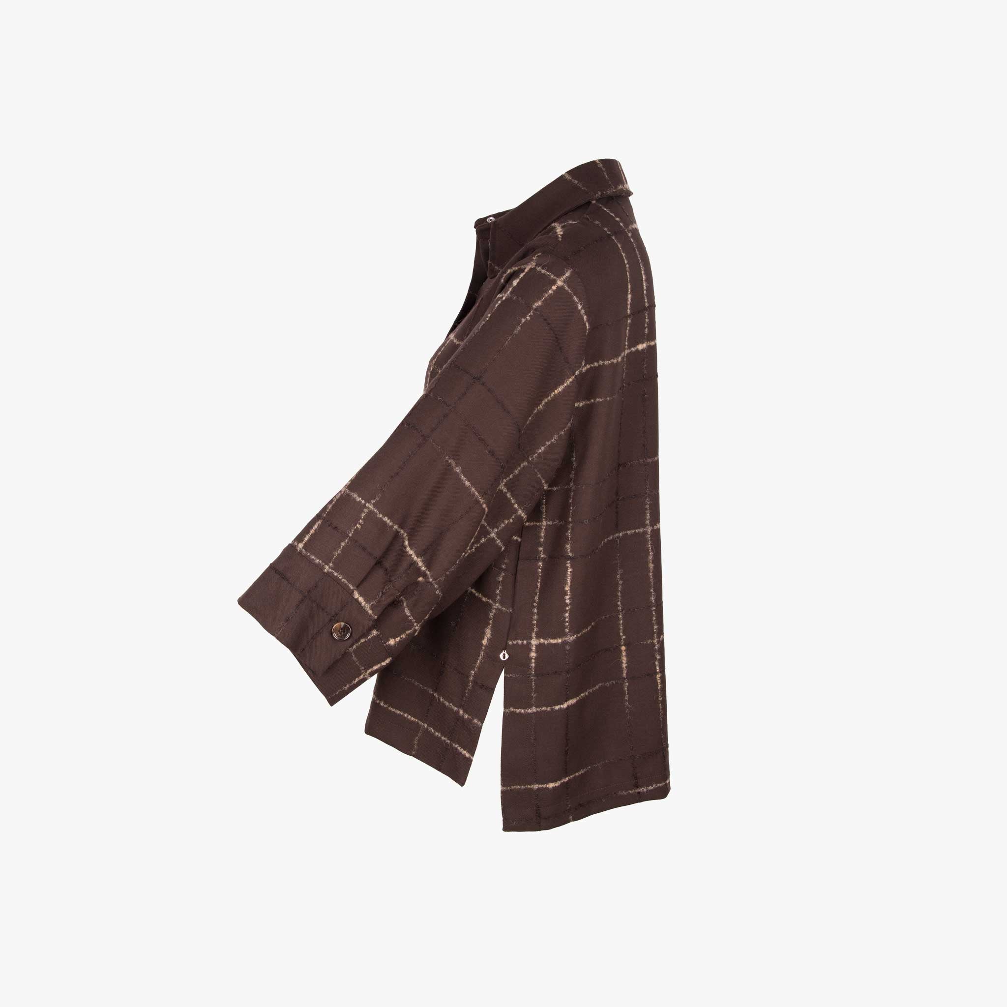 ottod'ame Bluse Glitteroptik | braun