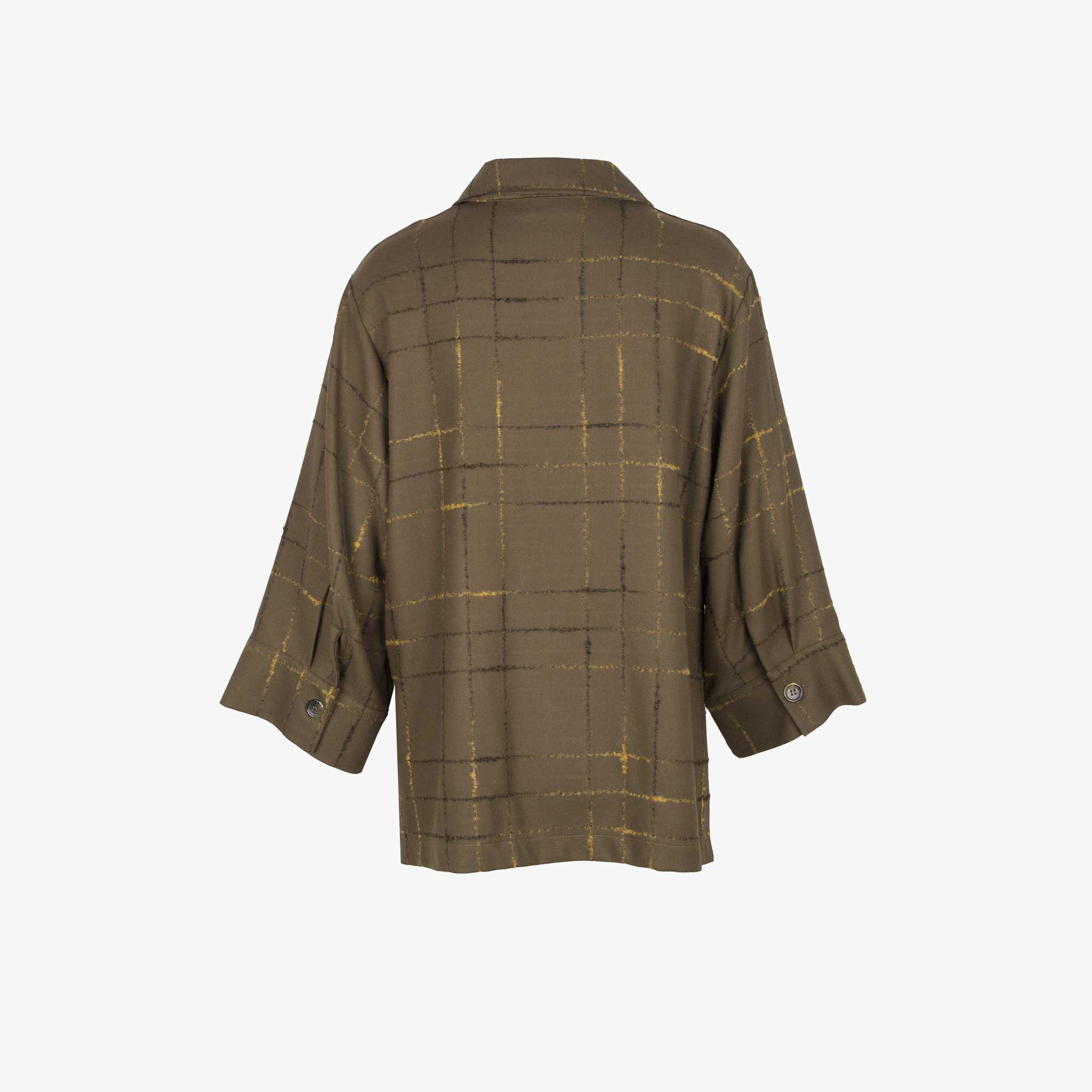 ottod'ame Bluse Glitteroptik | oliv
